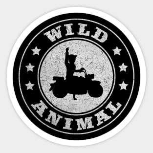 Fantastic Mr Fox - Motorcycle - Wild Animal Sticker